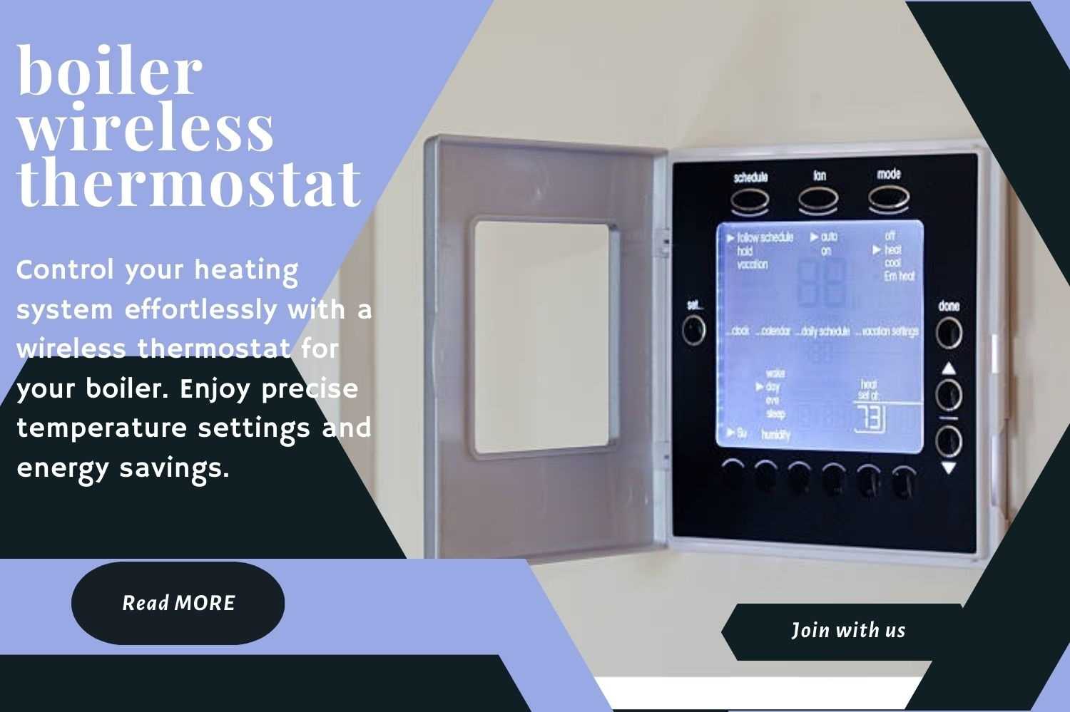 Smart wireless thermostat for boiler control