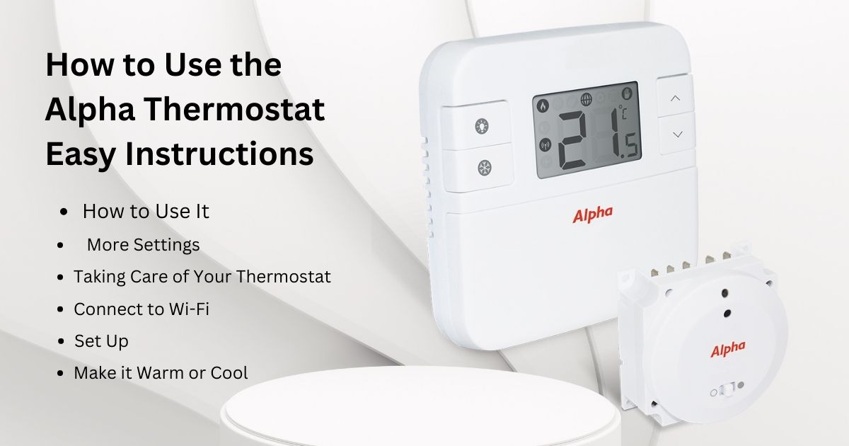 alpha thermostat instructions