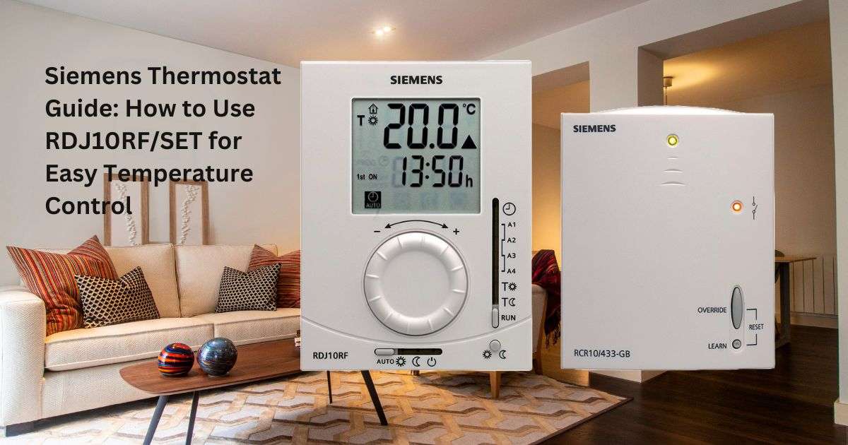 Siemens RDJ10RF/SET Thermostat Manual