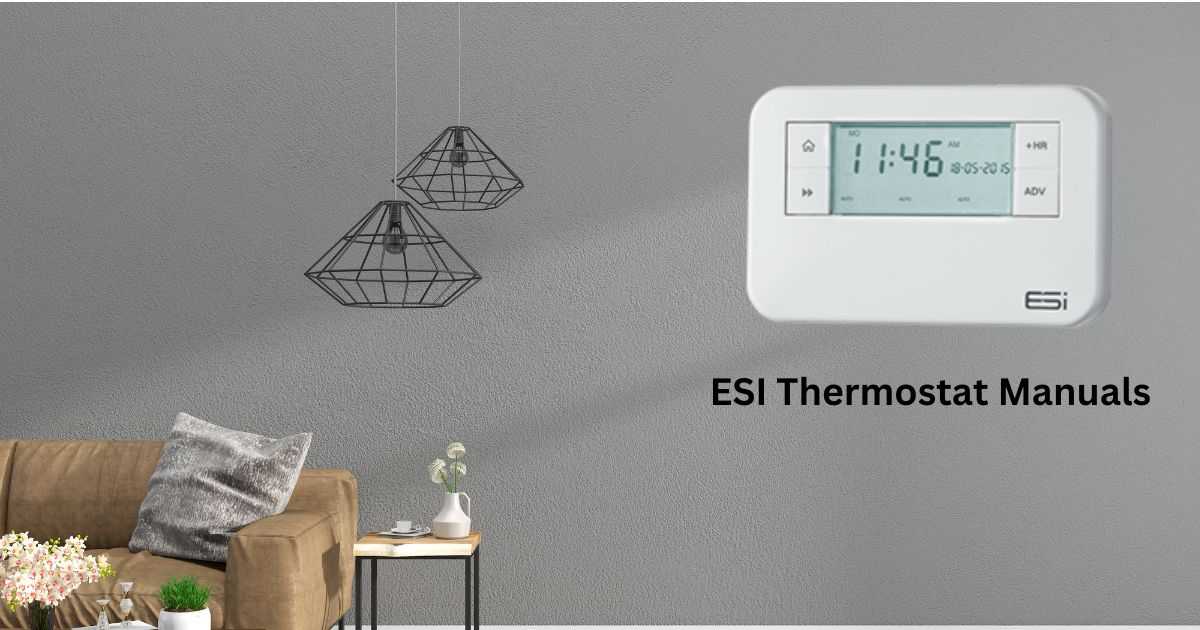 ESI Thermostat Manuals